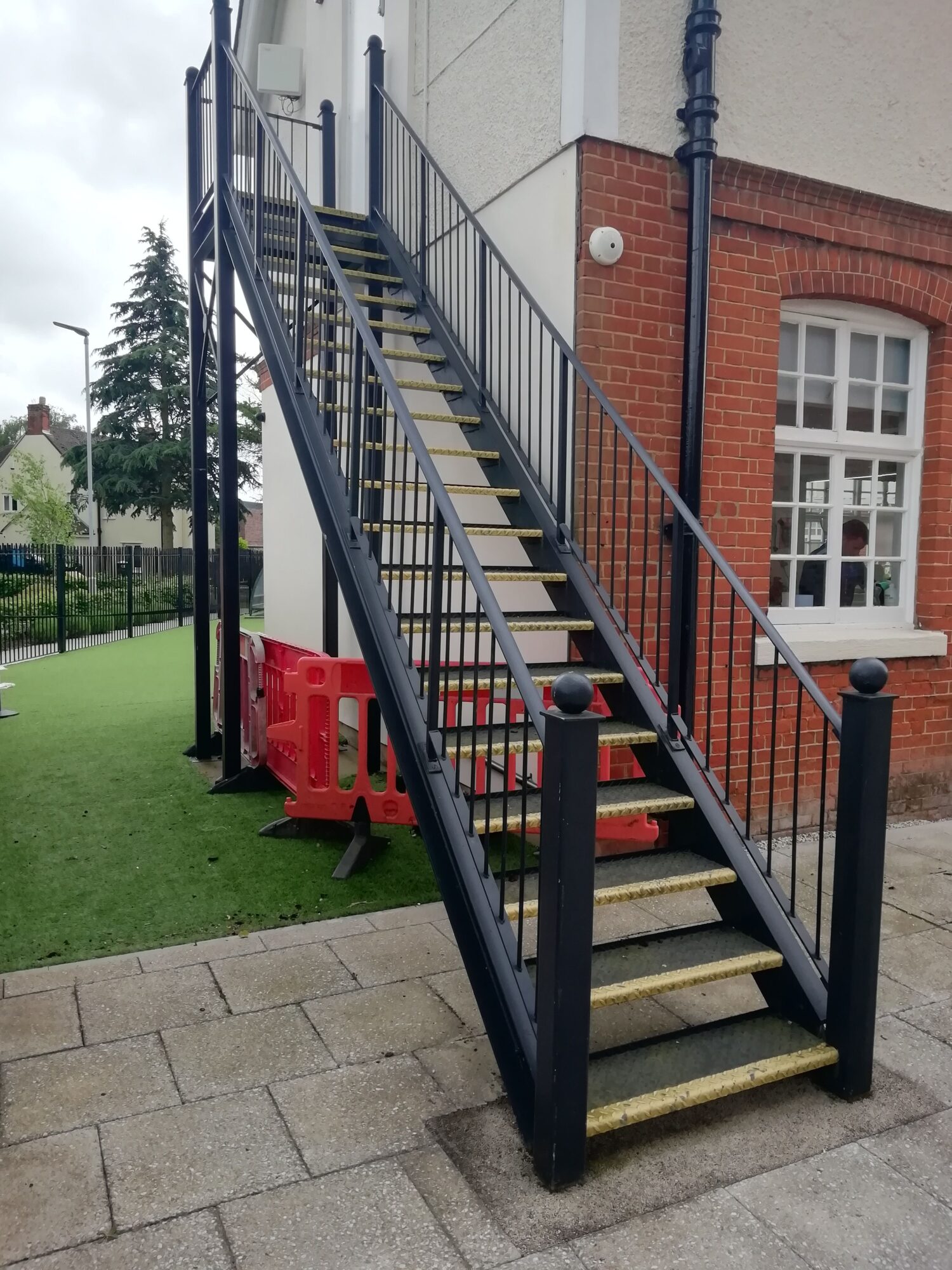 Inspection of External Staircase, Brentwood Prep | Metal Fabrication London