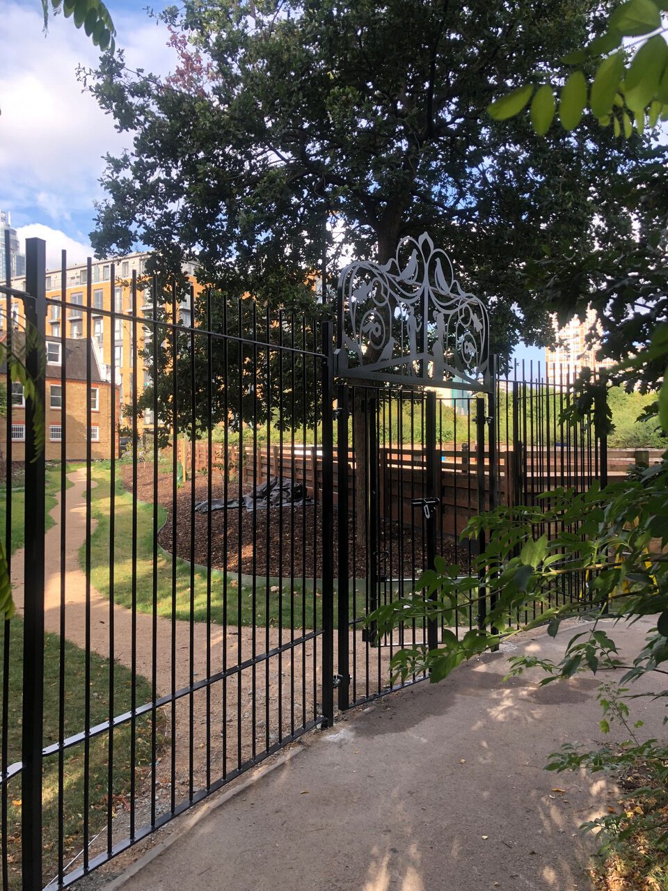 New Gate & Railings, Vauxhall Pleasure Gardens, London SE11  2